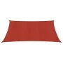 Toldo de vela HDPE rojo 160 g/m² 3,6x3,6 m de vidaXL, Sombrillas - Ref: Foro24-311605, Precio: 37,36 €, Descuento: %