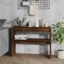 Mesa consola madera contrachapada roble marrón 102x30x80 cm de , Mesas auxiliares - Ref: Foro24-815221, Precio: 51,96 €, Desc...
