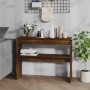 Mesa consola madera contrachapada roble marrón 102x30x80 cm de , Mesas auxiliares - Ref: Foro24-815221, Precio: 52,84 €, Desc...