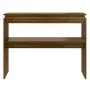 Mesa consola madera contrachapada roble marrón 102x30x80 cm de , Mesas auxiliares - Ref: Foro24-815221, Precio: 51,96 €, Desc...