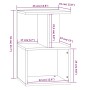 Mesitas noche 2 uds madera contrachapada gris Sonoma 35x35x55cm de , Mesitas de noche - Ref: Foro24-815186, Precio: 61,14 €, ...
