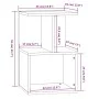 Mesitas noche 2 uds madera contrachapada gris Sonoma 35x35x55cm de , Mesitas de noche - Ref: Foro24-815186, Precio: 60,22 €, ...