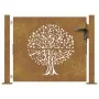 Corten steel garden gate with tree design 105x80 cm by , garden gates - Ref: Foro24-153214, Price: 138,04 €, Discount: %
