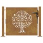 Puerta de jardín acero corten diseño árbol 105x80 cm de , Puertas de jardín - Ref: Foro24-153214, Precio: 145,73 €, Descuento: %