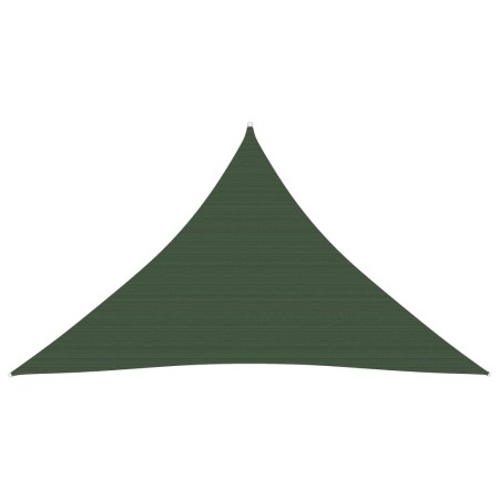 Toldo de vela verde oscuro HDPE 160 g/m² 3,5x3,5x4,9 m de vidaXL, Sombrillas - Ref: Foro24-311477, Precio: 21,20 €, Descuento: %