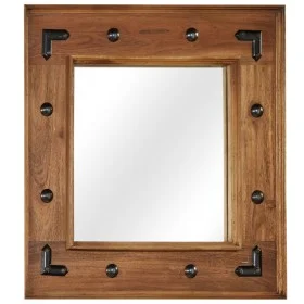 Solid acacia wood mirror 50x50 cm by , Mirrors - Ref: Foro24-246307, Price: 57,91 €, Discount: %