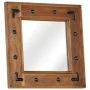 Solid acacia wood mirror 50x50 cm by , Mirrors - Ref: Foro24-246307, Price: 57,91 €, Discount: %