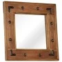 Solid acacia wood mirror 50x50 cm by , Mirrors - Ref: Foro24-246307, Price: 57,91 €, Discount: %