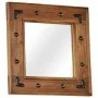 Solid acacia wood mirror 50x50 cm by , Mirrors - Ref: Foro24-246307, Price: 57,91 €, Discount: %