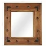 Solid acacia wood mirror 50x50 cm by , Mirrors - Ref: Foro24-246307, Price: 57,91 €, Discount: %