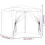 Carpa para fiestas 4 paredes malla HDPE gris antracita 2,5x2,5m de , Carpas y cenadores - Ref: Foro24-319224, Precio: 78,80 €...
