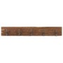Perchero de recibidor 5 ganchos madera reciclada 100x2,5x15 cm de , Percheros para sombreros y abrigos - Ref: Foro24-321950, ...