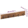 Perchero de recibidor 5 ganchos madera reciclada 100x2,5x15 cm de , Percheros para sombreros y abrigos - Ref: Foro24-321950, ...
