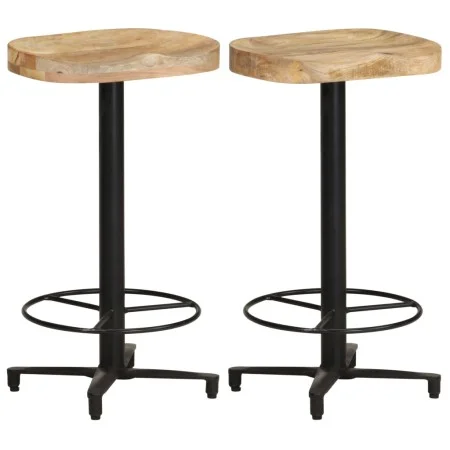 Kitchen stools 2 units solid mango wood 66 cm by , Kitchen stools - Ref: Foro24-321965, Price: 116,31 €, Discount: %