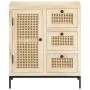 Aparador de madera maciza mango y caña natural 60x35x70 cm de , Aparadores - Ref: Foro24-323508, Precio: 151,43 €, Descuento: %