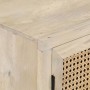 Aparador de madera maciza mango y caña natural 60x35x70 cm de , Aparadores - Ref: Foro24-323508, Precio: 152,71 €, Descuento: %