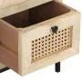 Aparador de madera maciza mango y caña natural 60x35x70 cm de , Aparadores - Ref: Foro24-323508, Precio: 151,43 €, Descuento: %