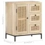 Aparador de madera maciza mango y caña natural 60x35x70 cm de , Aparadores - Ref: Foro24-323508, Precio: 151,43 €, Descuento: %
