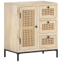 Aparador de madera maciza mango y caña natural 60x35x70 cm de , Aparadores - Ref: Foro24-323508, Precio: 152,71 €, Descuento: %