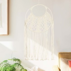 Adorno de pared de macramé algodón 40x80 cm de , Tapicería decorativa - Ref: Foro24-324000, Precio: 46,23 €, Descuento: %