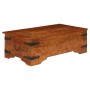 Mesa de centro madera maciza acacia acabado miel 110x55x35 cm en Mesas de centro | Comprar online en Foru.es