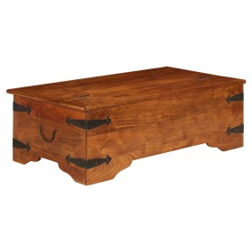 Mesa de centro madera maciza acacia acabado miel 110x55x35 cm en Mesas de centro | Comprar online en Foru.es