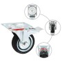 Ruedas giratorias con frenos dobles 4 unidades 75 mm de , Manipulación de materiales - Ref: Foro24-143443, Precio: 24,89 €, D...