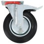 Ruedas giratorias con frenos dobles 4 unidades 200 mm de , Manipulación de materiales - Ref: Foro24-143455, Precio: 62,07 €, ...