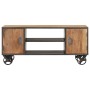 Mueble para TV de madera maciza reciclada 110x30x49 cm de , Muebles TV - Ref: Foro24-323515, Precio: 256,24 €, Descuento: %