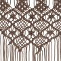 Cortina de macramé algodón gris taupé 140x240 cm de , Cortinas y visillos - Ref: Foro24-323983, Precio: 57,41 €, Descuento: %