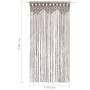 Graue Taupe-Makramee-Baumwollvorhang 140x240 cm von , Vorhänge und Gardinen - Ref: Foro24-323983, Preis: 48,63 €, Rabatt: %