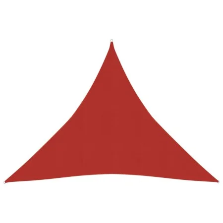 Toldo de vela HDPE rojo 160 g/m² 4x4x4 m de vidaXL, Sombrillas - Ref: Foro24-311643, Precio: 24,60 €, Descuento: %