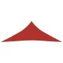 Toldo de vela HDPE rojo 160 g/m² 4x4x4 m de vidaXL, Sombrillas - Ref: Foro24-311643, Precio: 24,60 €, Descuento: %