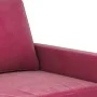 Set of 4 piece sofas red red velvet by , Sofas - Ref: Foro24-3201948, Price: 694,10 €, Discount: %