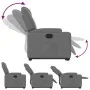 Dunkelgraues Stoff-Sessel mit verstellbarer Rückenlehne und Aufstehhilfe. von , Sessel - Ref: Foro24-3204369, Preis: 292,32 €...