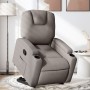 Sillón reclinable elevable tela gris taupe de , Sillones - Ref: Foro24-3204376, Precio: 262,06 €, Descuento: %
