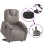 Sillón reclinable elevable tela gris taupe de , Sillones - Ref: Foro24-3204376, Precio: 262,06 €, Descuento: %