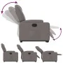 Reclining and elevating armchair in gray taupe fabric by , Armchairs - Ref: Foro24-3204376, Price: 280,55 €, Discount: %