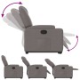 Sillón reclinable elevable tela gris taupe de , Sillones - Ref: Foro24-3204376, Precio: 262,06 €, Descuento: %