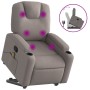Sillón reclinable de masaje elevable tela gris taupé de , Sillones - Ref: Foro24-3204388, Precio: 321,04 €, Descuento: %