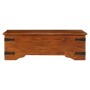 Mesa de centro madera maciza acacia acabado miel 110x55x35 cm en Mesas de centro | Comprar online en Foru.es