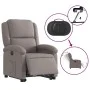 Sillón eléctrico reclinable elevable de tela gris taupe de , Sillones - Ref: Foro24-3204196, Precio: 326,22 €, Descuento: %