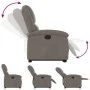 Sillón eléctrico reclinable elevable de tela gris taupe de , Sillones - Ref: Foro24-3204196, Precio: 326,22 €, Descuento: %