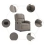 Sillón eléctrico reclinable elevable de tela gris taupe de , Sillones - Ref: Foro24-3204196, Precio: 326,22 €, Descuento: %