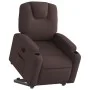 Sillón eléctrico reclinable elevable de tela marrón oscuro de , Sillones - Ref: Foro24-3204397, Precio: 341,57 €, Descuento: %