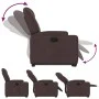 Sillón eléctrico reclinable elevable de tela marrón oscuro de , Sillones - Ref: Foro24-3204397, Precio: 341,57 €, Descuento: %