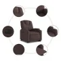 Sillón eléctrico reclinable elevable de tela marrón oscuro de , Sillones - Ref: Foro24-3204397, Precio: 341,57 €, Descuento: %