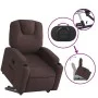Sillón eléctrico reclinable elevable de tela marrón oscuro de , Sillones - Ref: Foro24-3204397, Precio: 341,57 €, Descuento: %