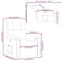 Sillón reclinable tela de microfibra negro de , Sillones - Ref: Foro24-373452, Precio: 196,12 €, Descuento: %