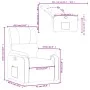 Sillón reclinable tela de microfibra gris claro de , Sillones - Ref: Foro24-373450, Precio: 210,47 €, Descuento: %